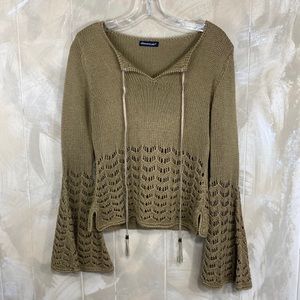 160. American pie knit boho sweater